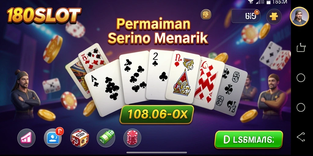 Tampilan gameplay seru dari 180SLOT dengan efek visual menarik.