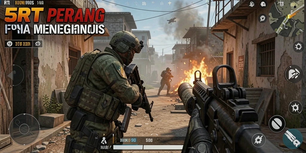 Screenshot gameplay 5RT yang intens dan menarik.