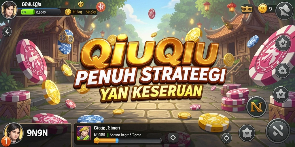 Screenshot gameplay QiuQiu yang mendebarkan di 9N9N.