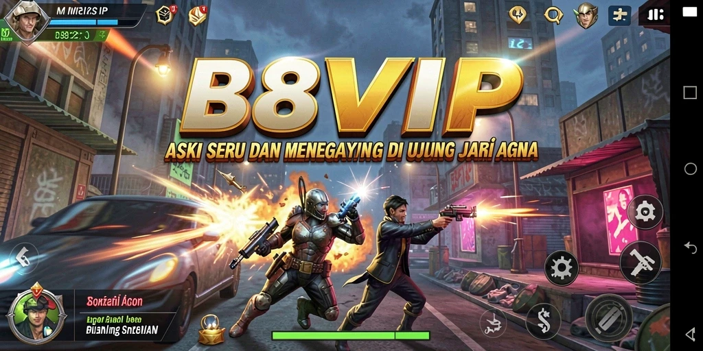 Tampilan gameplay seru dan mendebarkan di B8VIP.