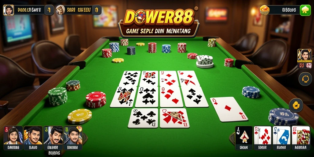Gameplay seru Gaple di DOWER88 yang menantang.