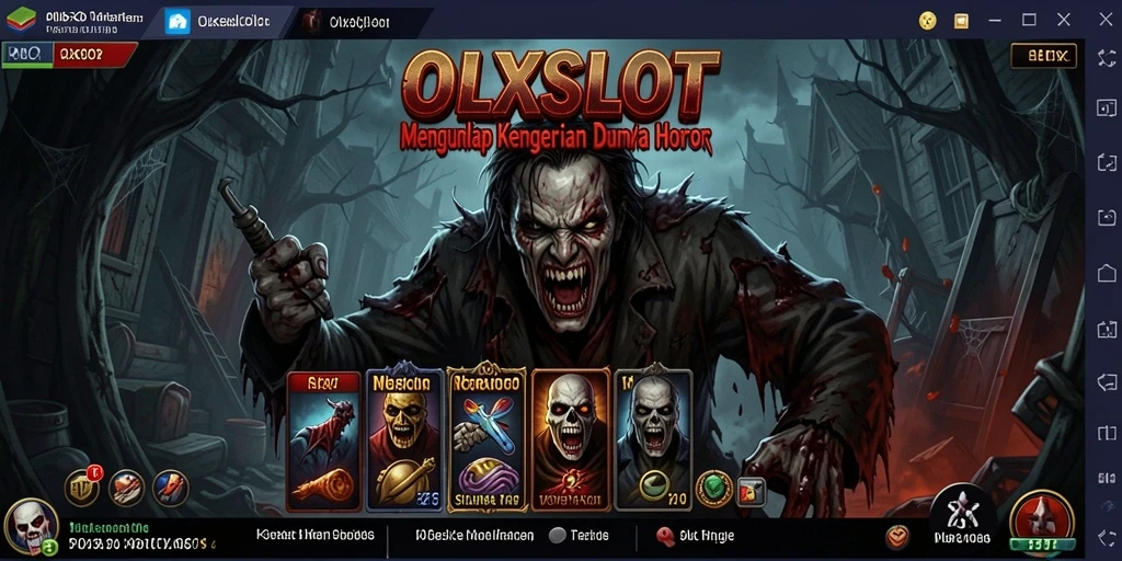 Tampilan menegangkan di <strong>OLXSLOT</strong> saat menghadapi monster menyeramkan.