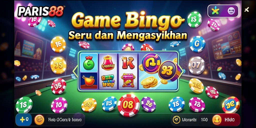 Tampilan gameplay Bingo PARIS88 yang seru dan interaktif.