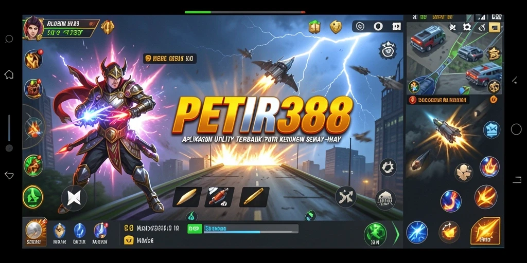 Tampilan antarmuka PETIR388 yang sederhana dan fungsional.