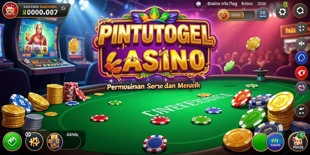 Tampilan gameplay menarik PINTUTOGEL di aplikasi Kasino.