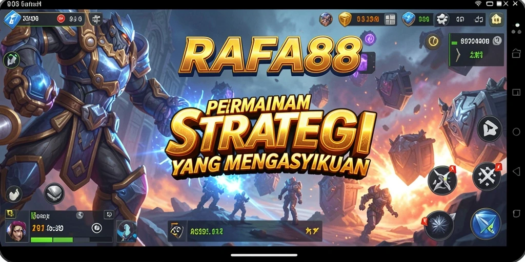 Screenshot gameplay RAFA88 dengan aksi strategi yang intens.