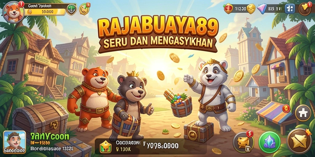 Gameplay RAJABUAYA89 menampilkan pengelolaan bisnis yang mendebarkan.