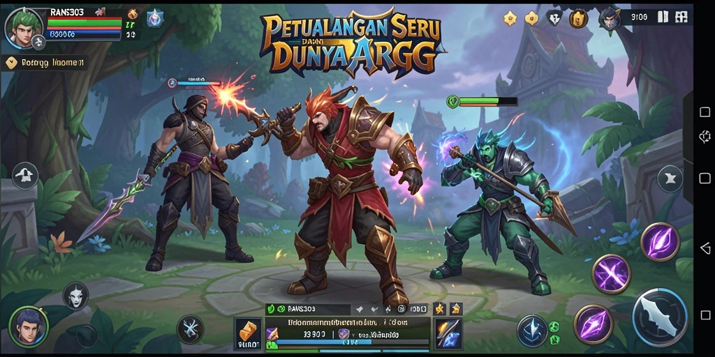 Tampilan gameplay seru dari RANS303 dengan aksi ARPG.