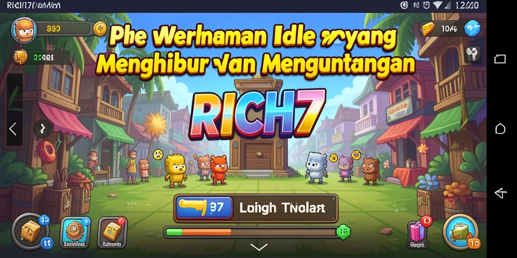 Tampilan gameplay RICH7 yang menarik dan penuh warna.