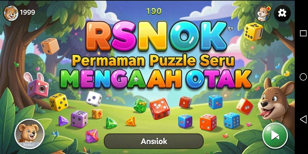 Screenshot gameplay RSNOK dengan tantangan puzzle yang menarik.
