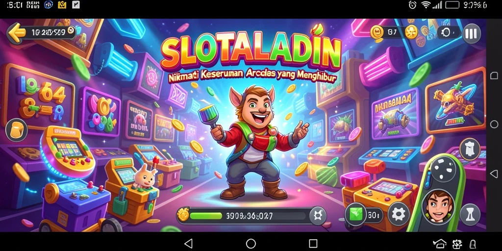 Tampilan gameplay SLOTALADIN yang seru dengan banyak aksi.