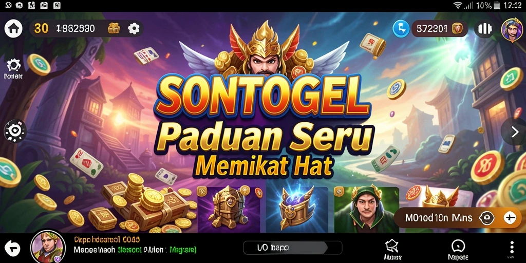 Tampilan gameplay seru dari SONTOGEL yang penuh warna.